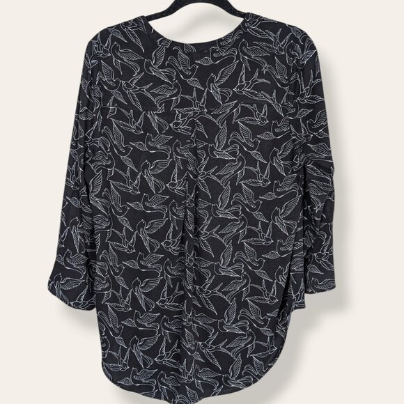 DR2 Bird Outline Tunic Blouse - Picture 6 of 8